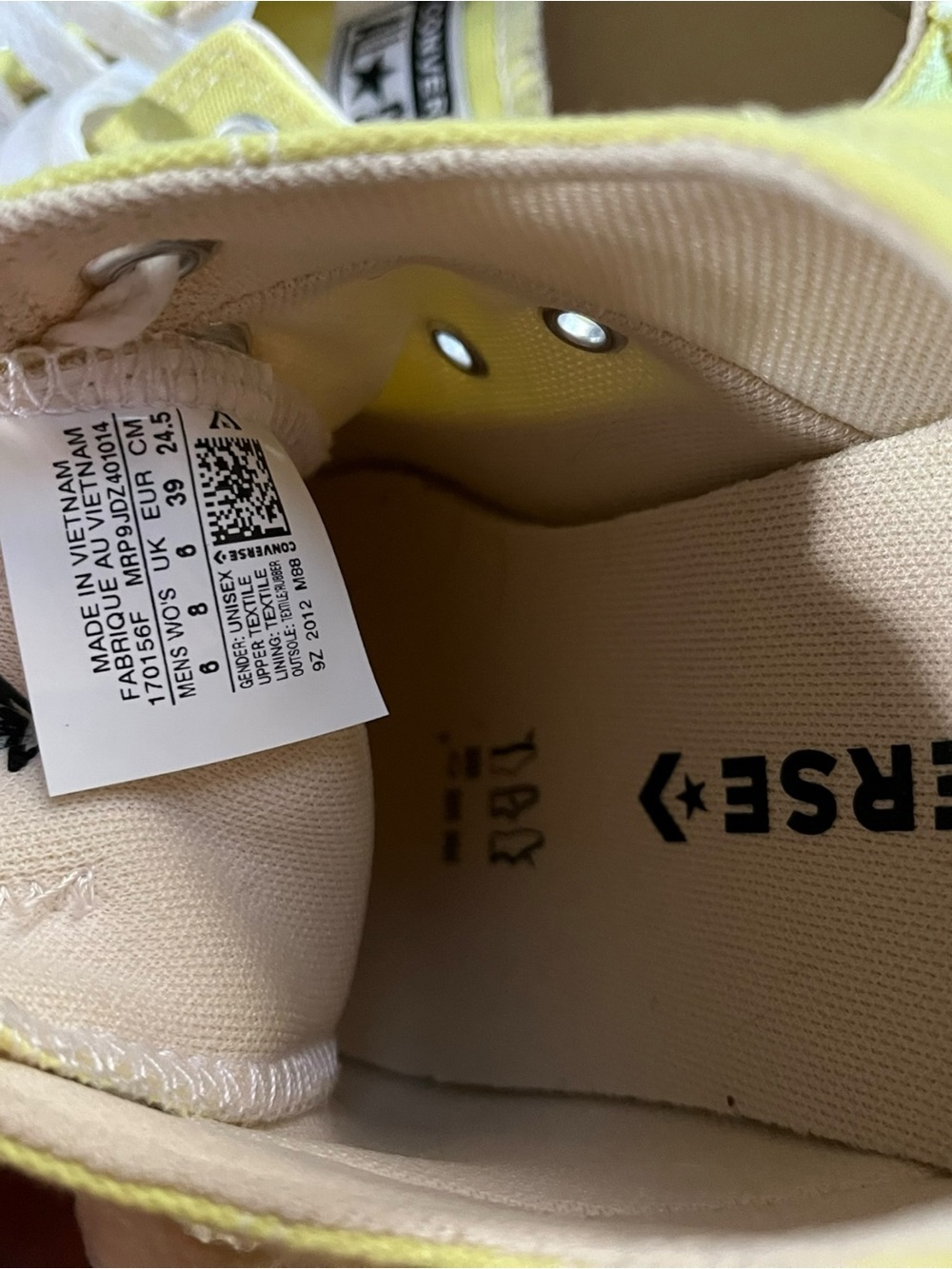 ON HOLD - Converse Chuck Taylor All Star Low Light Yellow Women’s 8 Men’s 6 - Picture 11 of 12
